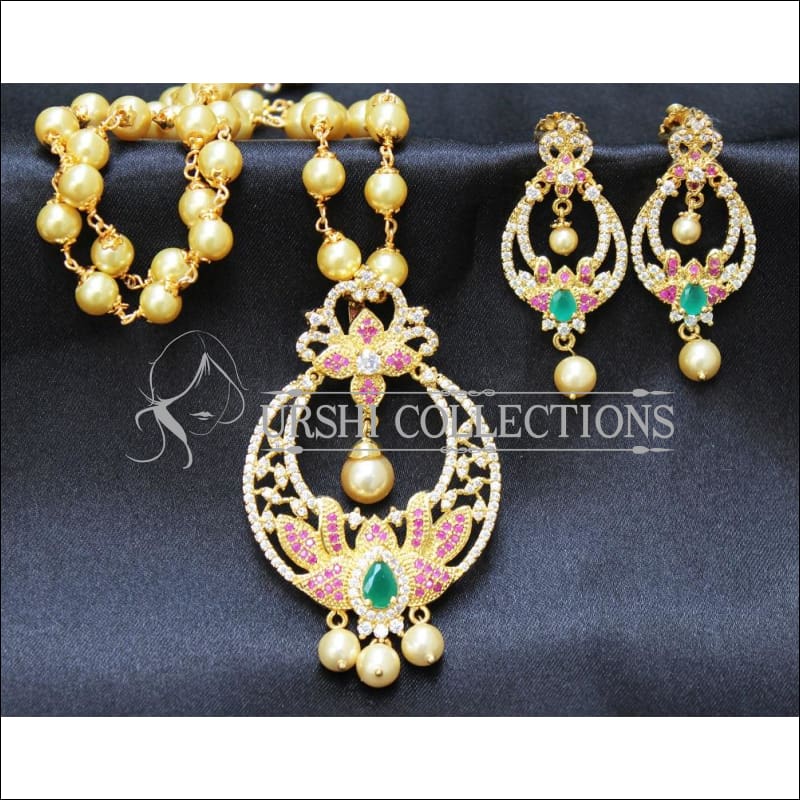 Designer CZ Pendant Set UC-NEW1851 - Pendant Set