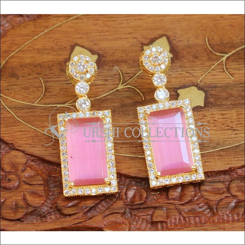 Designer Earrings Set UC-NEW670 - Pink - Earrings