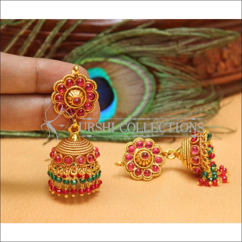 Designer Geru Polish Earrings Set UC-NEW1076 - Multi - Earrings