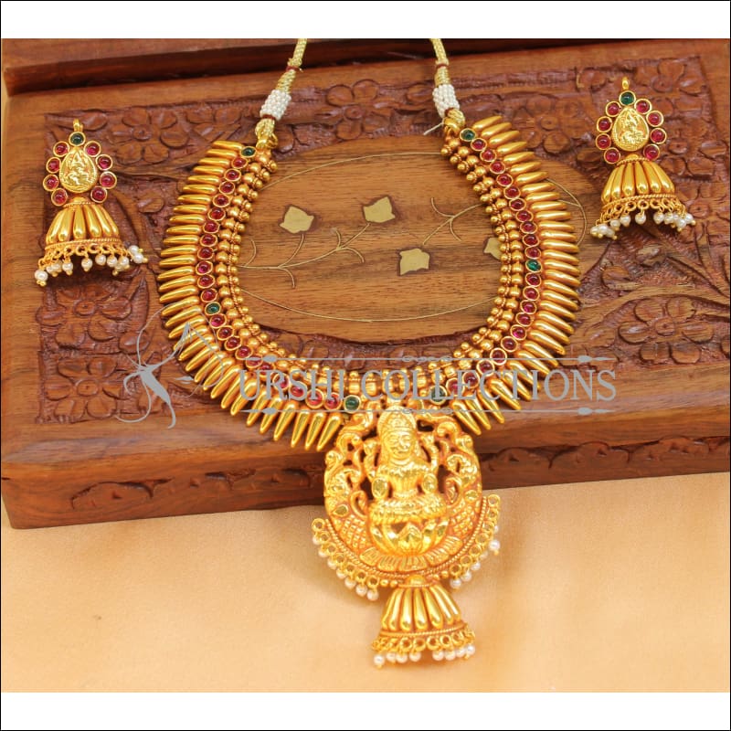 Designer Geru Polish Temple Necklace Set UC-NEW2310 - Necklace Set