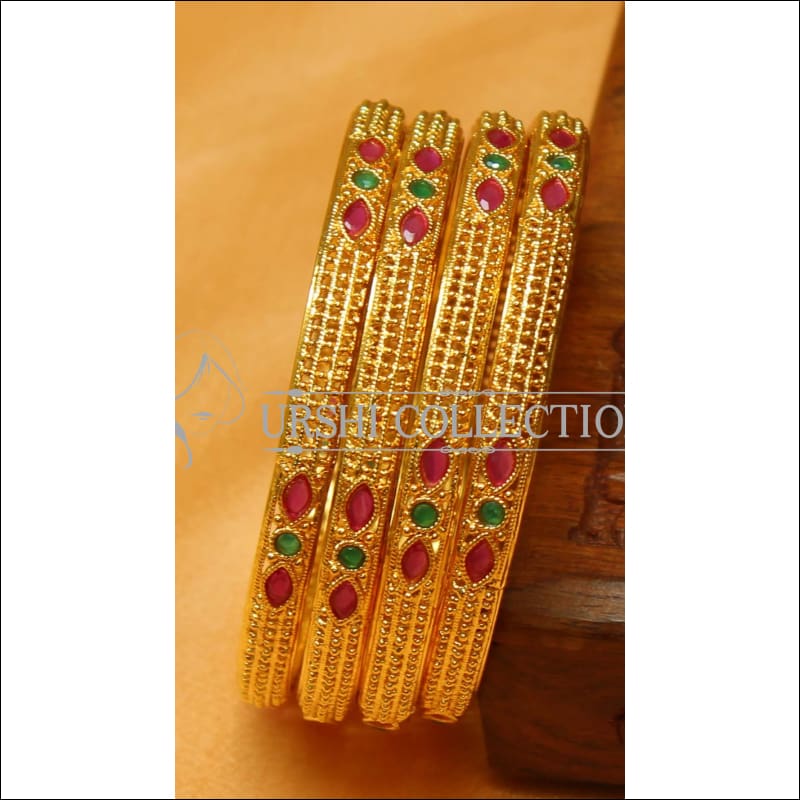 Designer Gold Plated Bangle Set UC-NEW2394 - 2.4 / Multy - Bangles
