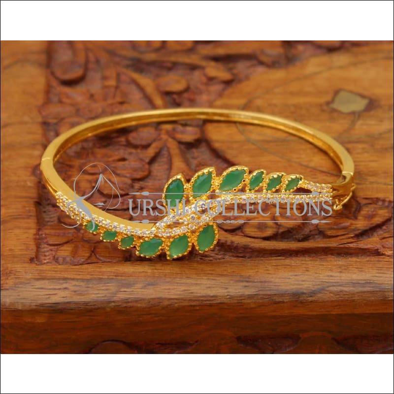Designer Gold Plated Bracelet UC-NEW1695 - Green - Bracelets