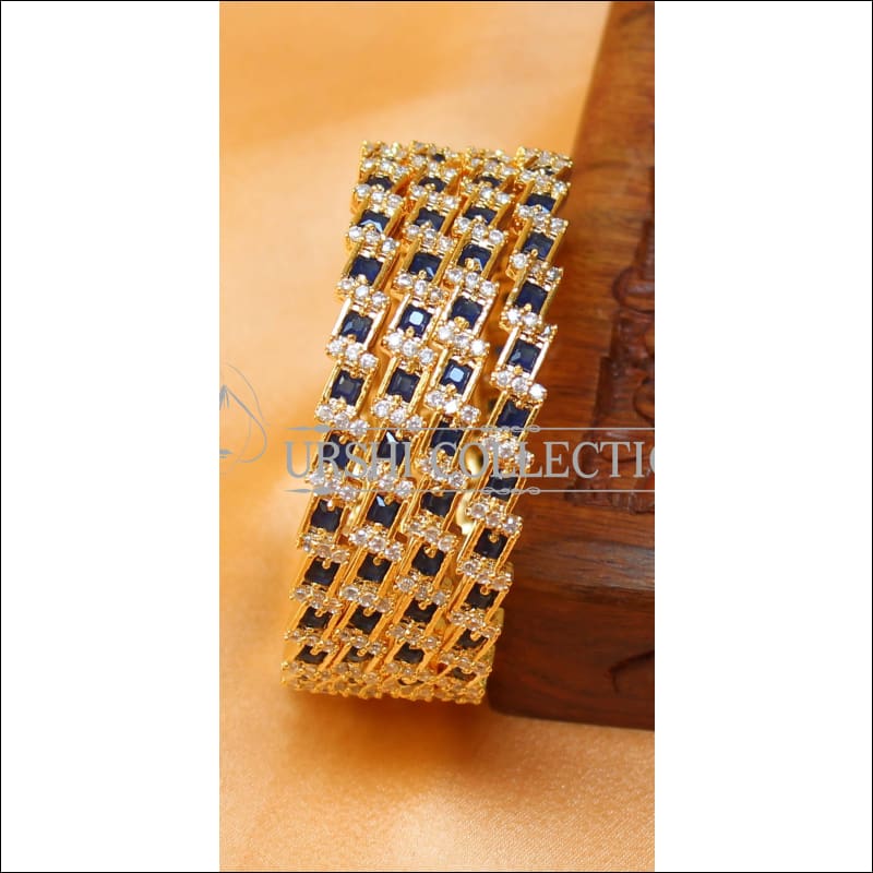 Designer Gold Plated CZ Bangle Set UC-NEW1552 - 2.6 - Bangles