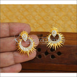 Designer gold plated CZ earrings M357 - EARRINGS
