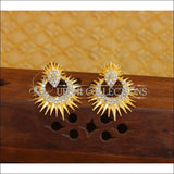 Designer gold plated CZ earrings M357 - EARRINGS