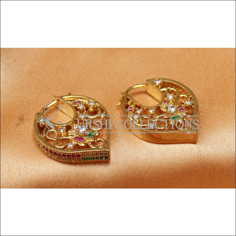 Designer Gold Plated CZ Earrings Set UC-NEW2271 - Earrings