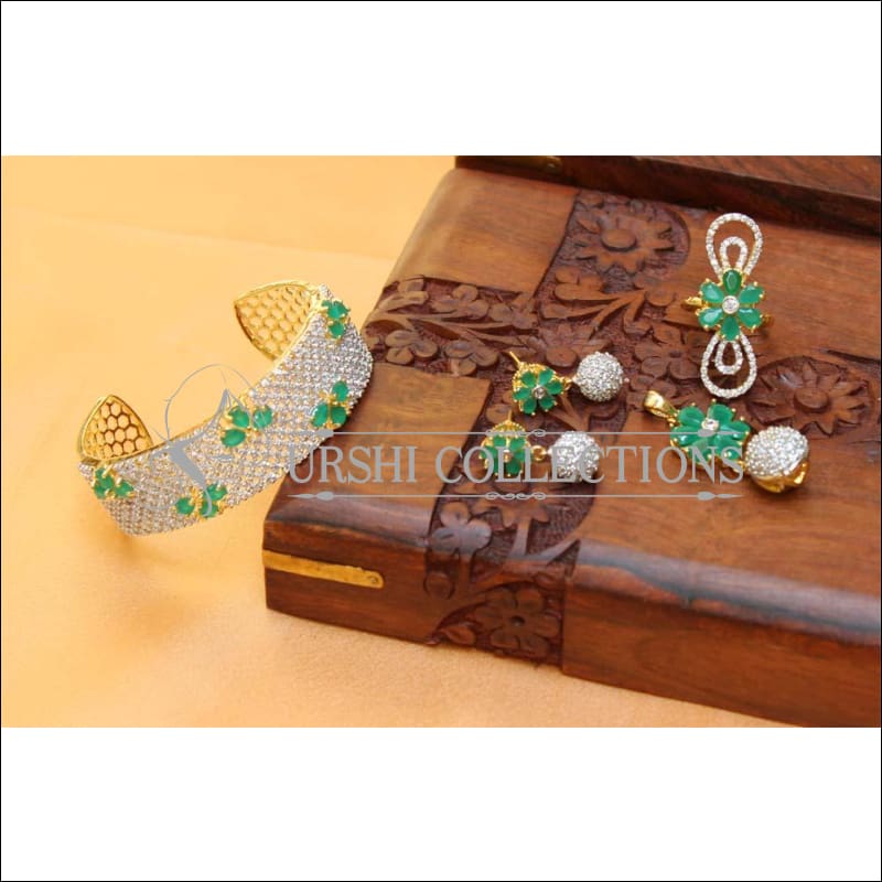 Designer Gold Plated CZ Kada UC-NEW1558 - Bracelets