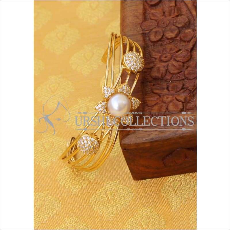 Designer Gold Plated CZ Kada UC-NEW1572 - Bracelets
