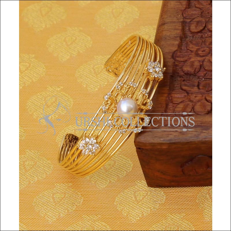 Designer Gold Plated CZ Kada UC-NEW1574 - Bracelets