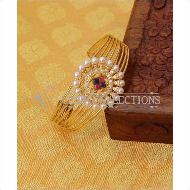 Designer Gold Plated CZ Kada UC-NEW1579 - Multi - Bracelets