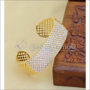 Designer Gold Plated CZ Kada UC-NEW1582 - Bracelets