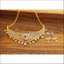 DESIGNER GOLD PLATED CZ NECKLACE SET UTV314