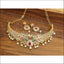 DESIGNER GOLD PLATED CZ NECKLACE SET UTV317
