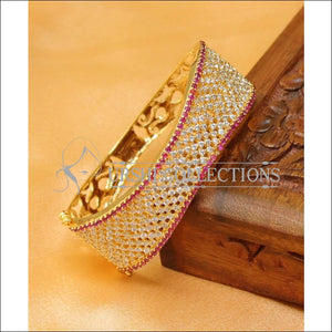 Designer Gold Plated CZ Openable Kada UC-NEW1569 - Bracelets