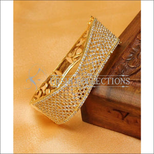 Designer Gold Plated CZ Openable Kada UC-NEW1570 - Bracelets