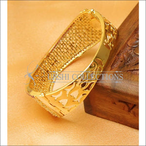 Designer Gold Plated CZ Openable Kada UC-NEW1570 - Bracelets