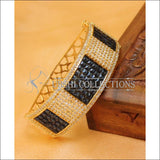 Designer Gold Plated CZ Openable Kada UC-NEW1586 - Blue - Bracelets