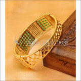 Designer Gold Plated CZ Openable Kada UC-NEW1586 - Bracelets