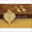 Designer Gold Plated CZ Peacock Pendant Set UC-NEW1751