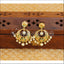 Designer gold plated earrings M351