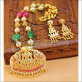 Designer Gold Plated Handmade Lakshmi Necklace Set UC-NEW1018 - Multi - Necklace Set