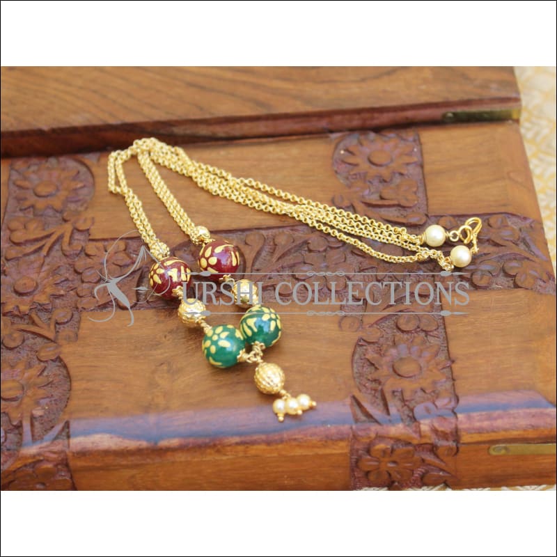 DESIGNER GOLD PLATED HANDMADE NECKLACE UTV272 - Necklace Set