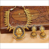 Designer Gold Plated Kempu Necklace Set UC-NEW710 - Blue - Necklace Set