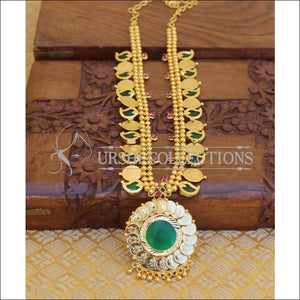 DESIGNER GOLD PLATED KERALA STYLE PALAKKA COIN NECKLACE M45 - Necklace Set