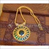 Designer gold plated Kerala Style Palakka Necklace M47 - Necklace Set