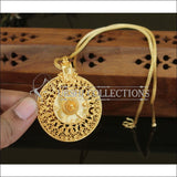 Designer Gold plated kerala style pendant with chain M218 - Pendant Set