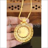 Designer Gold plated kerala style pendant with chain M220 - Pendant Set