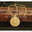 Designer Gold plated kerala style pendant with chain M223