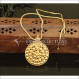 Designer Gold plated kerala style pendant with chain M223 - Pendant Set
