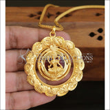 Designer Gold plated kerala style pendant with chain M224 - Pendant Set