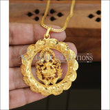 Designer Gold plated kerala style pendant with chain M225 - Pendant Set