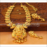 Designer Gold Plated Lakshmi Necklace Set UC-NEW1482 - Necklace Set