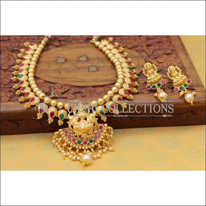 Designer Gold Plated Lakshmi Necklace Set UC-NEW756 - Multi - Necklace Set
