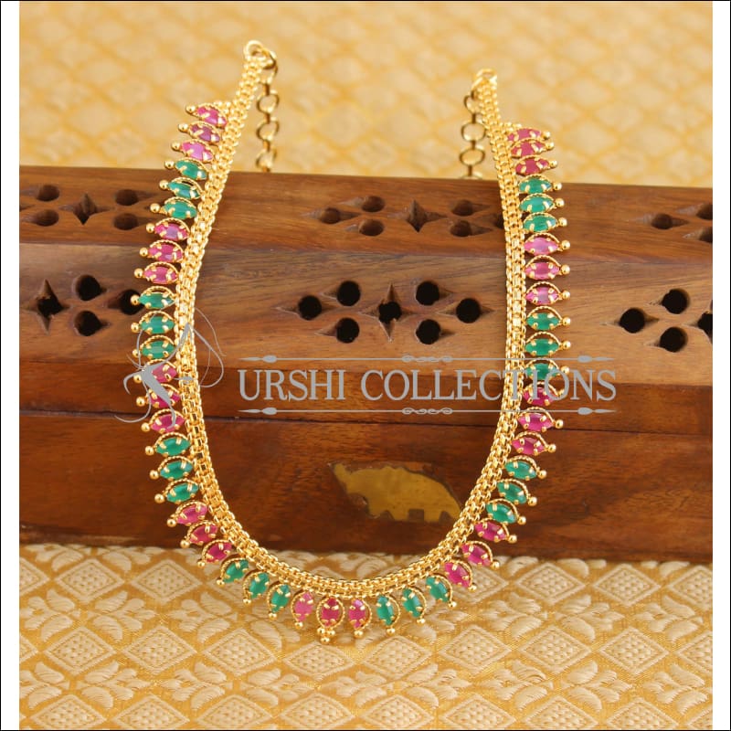 Designer Gold plated necklace M190 - MULTI - Necklace Set