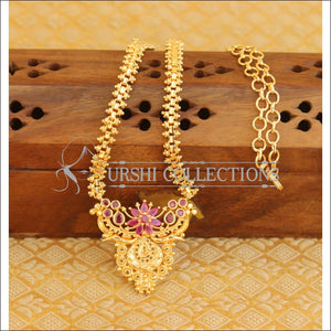 Designer Gold plated necklace M195 - RED - Necklace Set