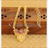 Designer Gold plated necklace M195 - RED - Necklace Set