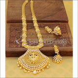 Designer Gold Plated Necklace Set UC-NEW116 - White - Necklace Set