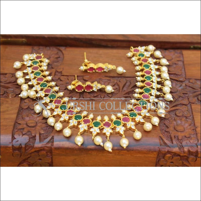 Designer Gold Plated Necklace Set UC-NEW1390 - Multi - Necklace Set