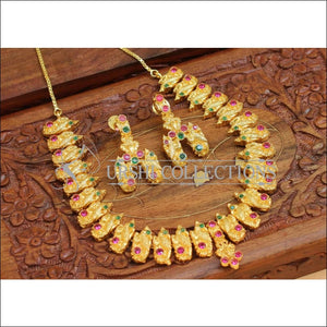 Designer Gold Plated Necklace Set UC-NEW1468 - Necklace Set