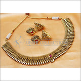 Designer Gold Plated Necklace Set UC-NEW2061 - Ruby - Necklace Set