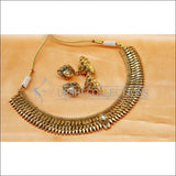 Designer Gold Plated Necklace Set UC-NEW2061 - White - Necklace Set