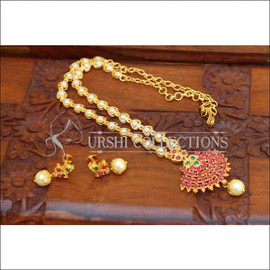 DESIGNER GOLD PLATED NECKLACE SET UC-NEW3003 - Necklace Set