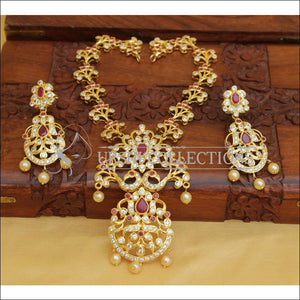 DESIGNER GOLD PLATED NECKLACE SET UC-NEW3182 - Necklace Set