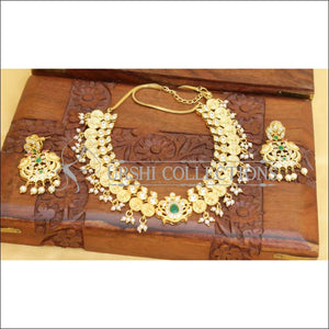 DESIGNER GOLD PLATED NECKLACE SET UC-NEW3197 - Necklace Set