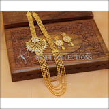 Designer Gold Plated Necklace Set UC-NEW517 - White - Necklace Set
