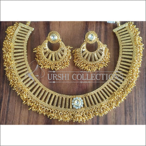 DESIGNER GOLD PLATED NECKLACE SET UTV1093 - Necklace Set